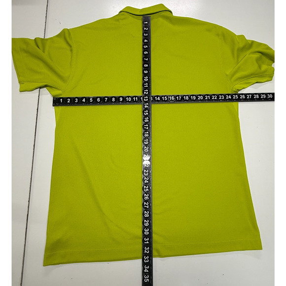 Nike Golf Shirt Mens XXL Neon Green Fit Dry Short Sleeve Stretchy Polo Preppy - Picture 3 of 9